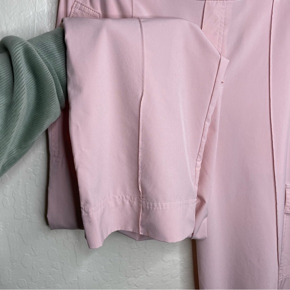 ATHLETA Vienna Women’s Cargo Pants Light Orchid Pink Size 12 Petal Pink Wide Leg - Picture 6 of 13